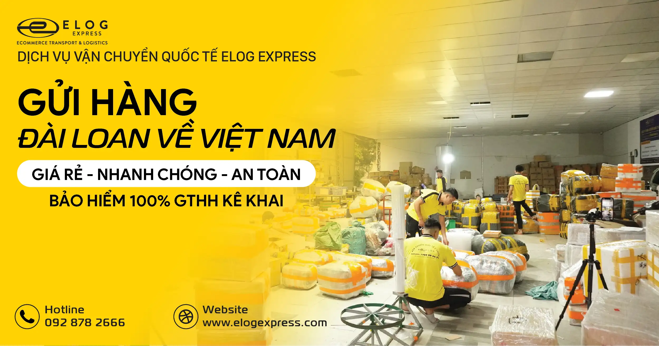 Elog Express – Dịch vụ gửi hàng từ Đài Loan về Việt Nam