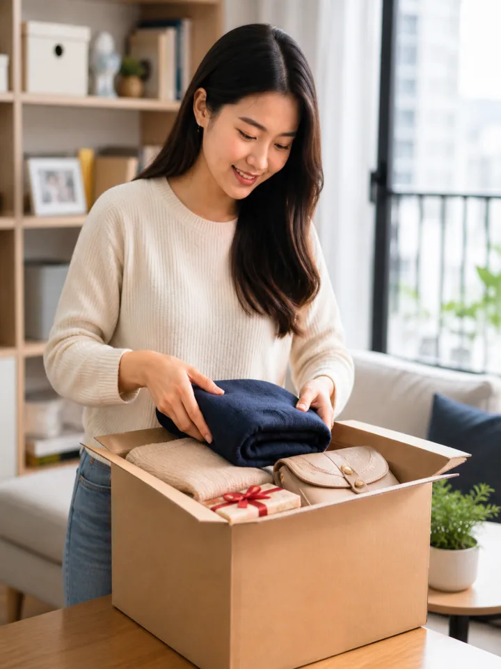 Người Việt tại Đài Loan đóng gói đồ gửi về Việt Nam