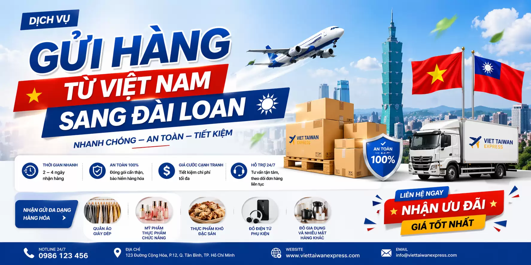 Dịch Vụ Vận Chuyển Việt Đài Uy Tín, Cước Rẻ Từ 69.000đ/1kg